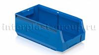 Складской лоток/контейнер для зап. частей, крепежей, голубой, 400x225x150 мм