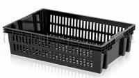 Ящик для овощей, фруктов и хлеба Евролоток черный