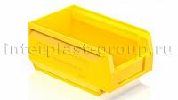 Складской лоток/контейнер для зап. частей, крепежей, желтый, 165x100x75 мм