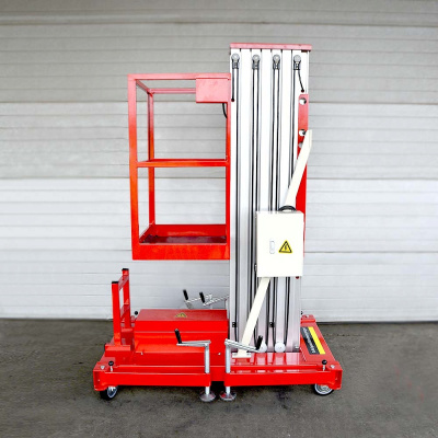 Телескопический одномачтовый подъемник ZX-1-100 OXLIFT 10000 мм 125 кг