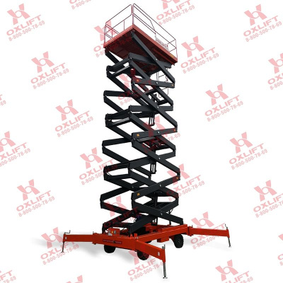 Ножничный подъемник QX-050-090 AC/DC OXLIFT 9000 мм 500 кг