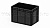 Евроконтейнер закрытые ручки/усиленное дно (черный), 600x400x420 мм